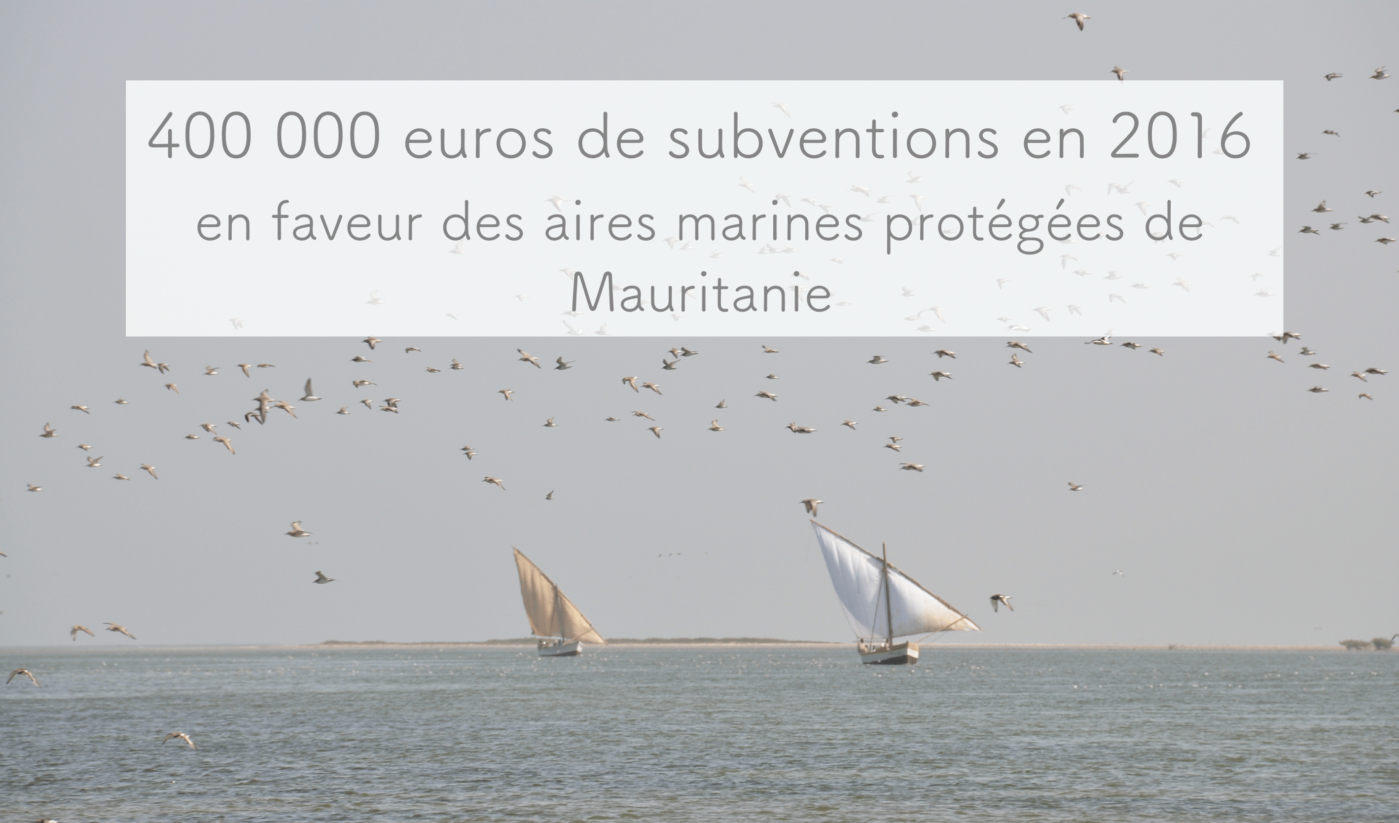 subventions en 2016 en faveur des aires marines protégées de Mauritanie