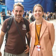 Jean Goepp (Association Nébeday) avec Stéphanie Bouziges-Eschmann