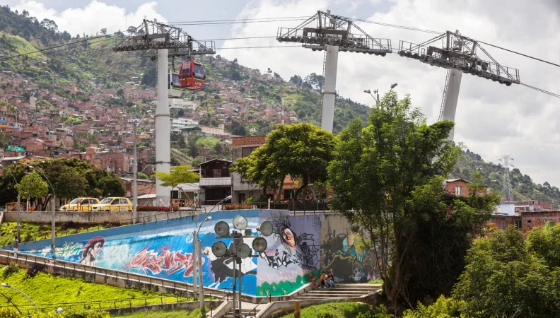 diapo - Projet d’appui aux niveaux local et national (NAMA) à la réduction des émissions de GES en Colombie, par l’approche Transit Oriented Development - Visuel