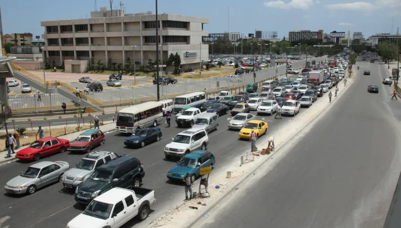 Congestion routière en République Dominicaine